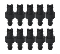 Lot de 10 connecteurs de tube de lait pour machine à café NIVONA, accessoire de système de lait ABS, pièce de rechange noire pour modèles compatibles Siemens, hauteur 2,18 cm