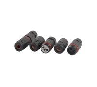 Lot de 10 connecteurs droits étanches IP68 2/3 broches pour câble électrique, connecteur pour prise extérieure, bornier de jonction (3P CDF M3 4-7 mm)