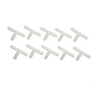 Lot de 10 connecteurs en T pour tuyau d'air d'aquarium en polyéthylène pour tube en silicone de 4/5/6/8 mm, raccords de conduit pour pompe à air d'aquarium et machine à bulles (5 mm)