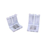 Lot de 10 connecteurs for bande LED 8 mm 10 mm 2 broches 3 broches 4 broches 3528 5050 RGB couleur unique sans soudure for circuit imprimé(2P 8MM)