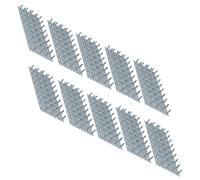 Lot de 10 connecteurs galvanisés pour plaque de renfort 50 mm x 129 mm