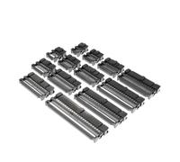 Lot de 10 connecteurs IDC femelles à 6 positions, pas de 2,54 mm, 8, 10, 12, 14, 16, 18, 20, 24, 26, 30, 34, 40 broches, câble ruban(FC-24P)