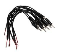 Lot de 10 connecteurs jack 3,5 mm mono 2 pôles, fiche mâle vers fil nu, extrémité ouverte, pour réparation de câbles audio