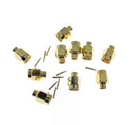 Lot de 10 connecteurs mâles droits à souder SMA pour câble semi-rigide RG402 0141