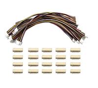 Lot de 10 connecteurs micro JST GH 8 broches 1,25 mm mâle vers mâle, câble de connecteur terminal GH1,25 15 cm 28 AWG