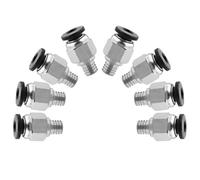 Lot de 10 connecteurs PC4-M6 PC4-M6, connecteur pneumatique PC4-M6, connecteur pneumatique PC4-M6, connecteur pneumatique droit PC4 M6, connecteur rapide à insérer pour imprimante 3D