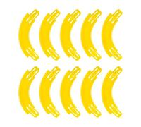 Lot de 10 connecteurs Racetrack compatibles avec Hot Wheels, virage à 90 degrés, édition améliorée (jaune)