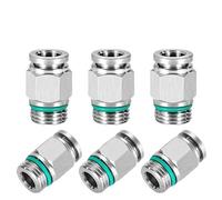 Lot de 10 connecteurs rapides pneumatiques en acier inoxydable 304 pour PC, filetage G, connecteur M5 1/20,3 cm 1/10,2 cm 3/20,3 cm 1/5,1 cm (PC12-G04)