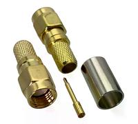 Lot de 10 connecteurs RF à sertir SMA mâle pour câble RG-8X LMR240 RG8X
