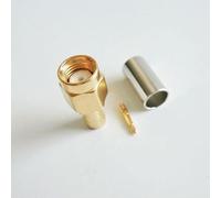 Lot de 10 connecteurs RF à sertir SMA mâles pour RG58, RG142, LMR195 et RG400