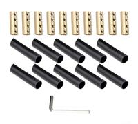 Lot de 10 connecteurs ronds en cuivre pour électriciens professionnels et projets de bricolage (B)