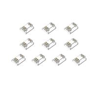 Lot de 10 connecteurs transparents à 3 broches de 12 mm - Bandes LED de rechange sans soudure - Accessoires de connexion sans espace