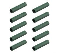 Lot de 10 connecteurs verts pour piquets de jardin de 11 mm, 16 mm, 20 mm, en polypropylène pour rallonger le cadre de treillis et les poteaux de serre par temps venteux (11 mm)