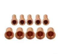 Lot de 10 consommables pour coupe-plasma avec électrodes et buses pour lampe torche SC80 compatible avec Unimig Cut 45, embouts en cuivre ouverture de 1,2 mm
