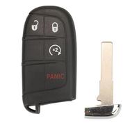 Lot de 10 coques de clé télécommande SIP22 à 2/3/4/5 boutons, compatibles avec Jeep Renegade/Compass, SUV, entrée sans clé intelligente, sans logo(3 Start Plus Panic)