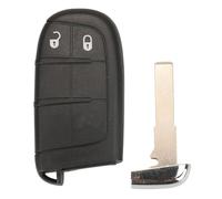 Lot de 10 coques de clé télécommande SIP22 à 2/3/4/5 boutons, compatibles avec Jeep Renegade/Compass, SUV, entrée sans clé intelligente, sans logo(2 Buttons)