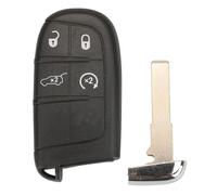 Lot de 10 coques de clé télécommande SIP22 à 2/3/4/5 boutons, compatibles avec Jeep Renegade/Compass, SUV, entrée sans clé intelligente, sans logo(4 Buttons)