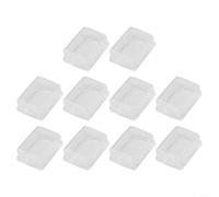 Lot de 10 coques en silicone transparent pour interrupteur à bascule rectangulaire, étanche et anti-poussière, pour découpe de 19 mm x 13 mm