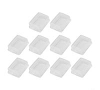 Lot de 10 coques étanches en silicone transparent pour interrupteurs à bascule rectangulaires standard 19 mm x 13 mm, boîtier de protection anti-poussière pour applications électriques industrielles