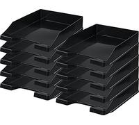 Lot de 10 corbeilles à courrier HAN - Empilables, 10er Pack | schwarz, 1