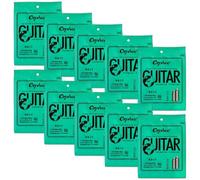 Lot de 10 cordes en nickel pour guitare électrique Light 10-46 Durable | Alliage de nickel, ton long et clair, 10 ensembles Light 10-46, idéal pour le rock