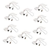 Lot de 10 cordons de tirage en coton à longueur modifiable pour radiances de plafond, contrôle du ventilateur, installation facile, utilisation domestique, télétravail, hôtel