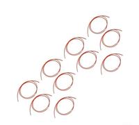 Lot de 10 cordons ronds en polyamide pour tête de tondeuse à gazon de 2,4 mm, cordon d'alimentation de rechange de 2 m pour débroussailleuse à tige incurvée et droite, compatible avec (10 pièces)