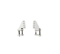 Lot de 10 cornes à broches carrées en nylon compatibles Compatible avec avions RC 15x20 4 trous L15xW11xH20 avec vis Compatible avec avions électriques, pièces d'aéromodélisme en mousse(SCREWS(M2X18MM