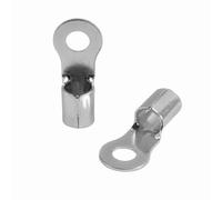 Lot de 10 cosses à anneau SeKi 50-70 mm², M10 I Cosses à sertir non isolées I pour conducteurs multi-fils fins I Cosses à sertir en cuivre étamé