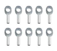 Lot de 10 cosses à œillets pour poulie de gymnastique pour équipement de fitness de 5 mm et 6 mm, bouchons de joint en métal pour machines de musculation (6 mm)