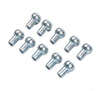 Lot de 10 cosses à rotule pour poulie de salle de sport - Pièces de joint compatibles avec les câbles de fitness et utilitaires (11 x 4,5 x 16 mm)