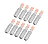 Lot de 10 cosses à sertir DTLC-16 en cuivre et aluminium pour disjoncteur 16 mm² Argenté Doré