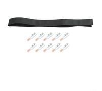 Lot de 10 cosses de câble DTLC en cuivre en aluminium pour 10/16/25/35 mm², connecteurs à sertir sans outil pour connexions électriques sûres, avec gaine thermorétractable (10)