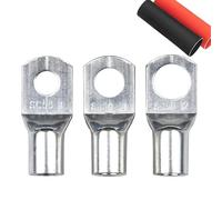 Lot de 10 cosses de câble en cuivre S50-8/10/12, connecteurs à sertir avec gaine thermorétractable(SC50-12)