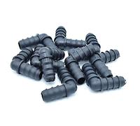 Lot de 10 coudes cannelés 16x16 pour micro irrigation