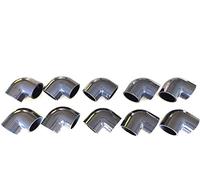 Lot de 10 Coudes PVC Pression 90° / 63mm intérieur F/F PN16 / Piscine et arrosage / 63 mm Manchon