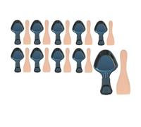Lot de 10 coupelles à raclette et 10 pelles en bois pour Poêlon, spatule raclette Raclette, gril, Wok AS306001, AS306003 TEFAL,