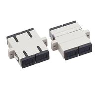 Lot de 10 coupleurs de fibre optique SC-SC SC vers SC Duplex om3 Multimode Connecteur femelle vers femelle pour OM1 OM2 OM3 OM4
