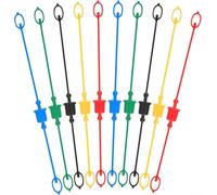 Lot de 10 coupleurs hydrauliques plats à connexion rapide 30,5 cm avec connecteurs mâles et femelles et poussière pour une étanchéité fiable sur interfaces filetées 1/2 selon ISO5675