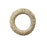 Lot de 10 couronnes de paille - Diamètre : 25 cm - Forme de paille naturelle pour couronnes, décorations de porte et art floral - Fabriquée à la main pour Noël, Pâques et idées de bricolage