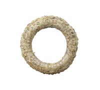 Lot de 10 couronnes de paille - Diamètre : 30 cm - Forme de paille naturelle pour couronnes, décorations de porte et art floral - Fabriquée à la main pour Noël, Pâques et idées de bricolage