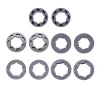 Lot de 10 couronnes dentées, 325"-7T, 325"-8T, 3/8"-7T (19 mm), 3/8"-7T (22 mm), 3/8"-8T, adaptées aux tronçonneuses 2 Temps Hus. Pièces de Rechange