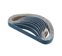 Lot de 10 courroies abrasives en corindon de zirconium pour le travail des métaux, y compris l'affûtage de lame, le lissage et le contour du métal (grain 60)
