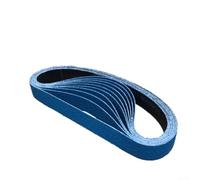 Lot de 10 courroies abrasives en corindon de zirconium pour le travail des métaux, y compris l'affûtage de lame, le lissage et le contour du métal (grain 120)