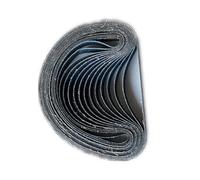 Lot de 10 courroies abrasives en fibre de verre 40 - Grain 40 - 20 mm x 520 mm - Courroie efficace pour enlever la rouille et le polissage du métal et de l'aluminium