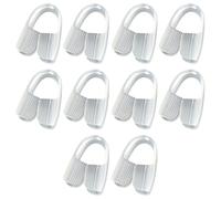 Lot de 10 coussinets de protection contre le bruxisme pour un sommeil nocturne agréable, sans odeur et non irritant tout au long de la journée (White One Size)