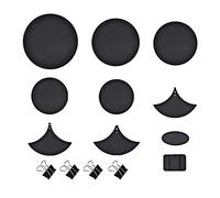 Lot de 10 coussinets de sourdine en mousse pour batterie, silencieux, pour entraînement de batterie, grosse caisse, noir