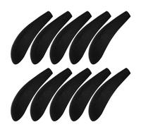 Lot de 10 coussinets d'épaule en velours pour cintre | Forme d'épaule | Cintres antidérapants en mousse | Cintres anti-chocs pour placard, armoire, maison, hôtel, dortoir, noir