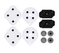 Lot de 10 coussinets en caoutchouc conducteurs / 2 jeux de coussinets de rechange avec contacts de bouton de contact pour contrôleur Super Famcom adapté à la réparation de manette de jeu