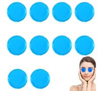 Lot de 10 coussinets rafraîchissants pour les yeux, gel de refroidissement, compresses de refroidissement pour les dents de sagesse, compresses rafraîchissantes pour le visage, 7 cm, réutilisables